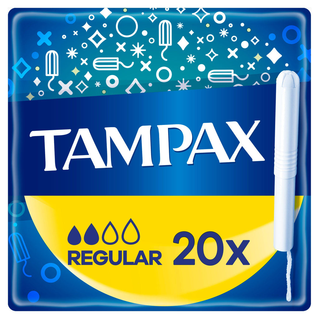 Tampax Regular Tampons Applicator Cardboard x20