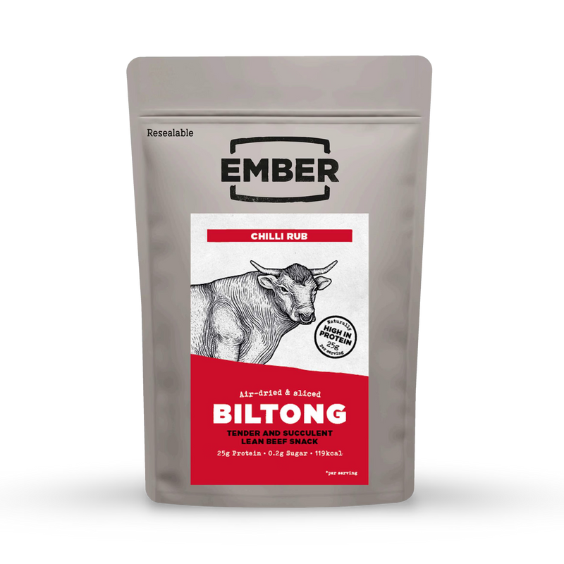 Ember biltong beef jerky chilli 250g (British brand)