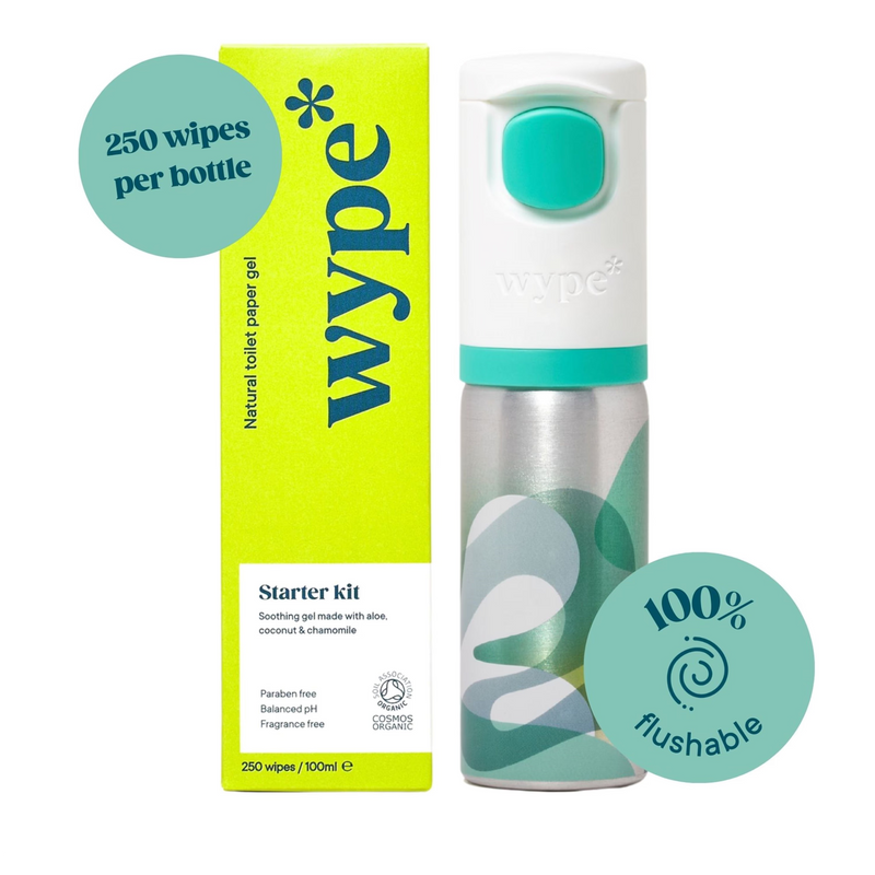 Wype starter kit gel for toilet paper 100ml (British brand)