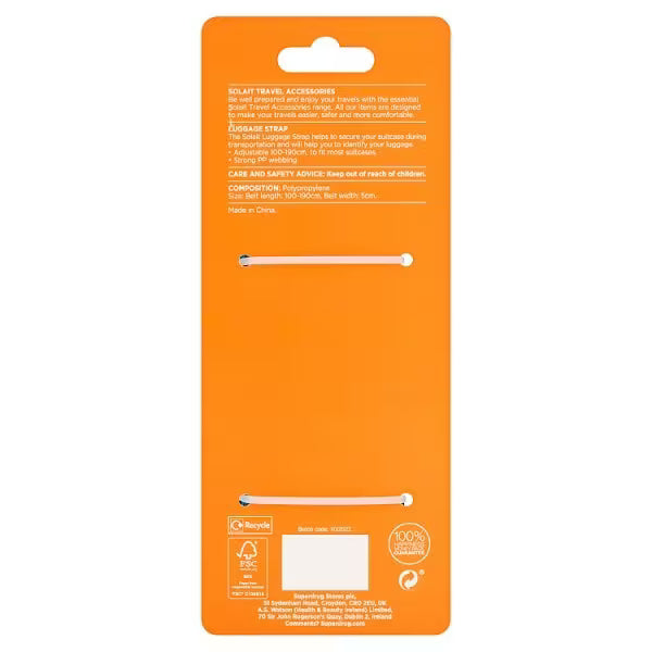Solait luggage strap used for securing bags during travel (British brand)