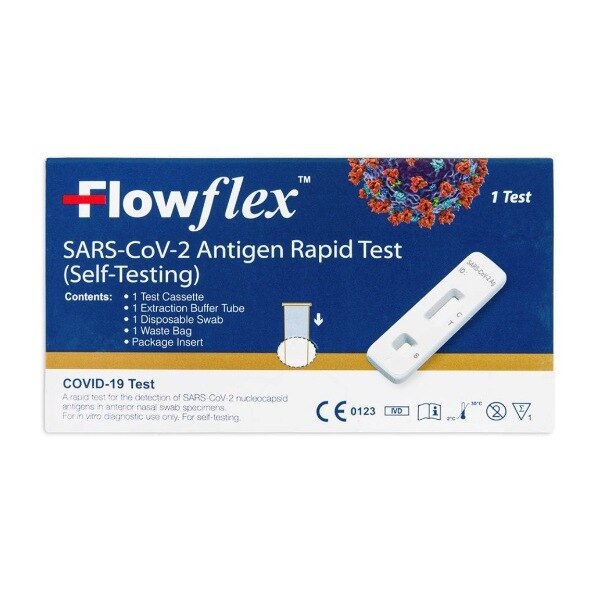 Flowflex Lateral Flow Test SARS-CoV-2 Antigen pack of 1 GOODS Superdrug   