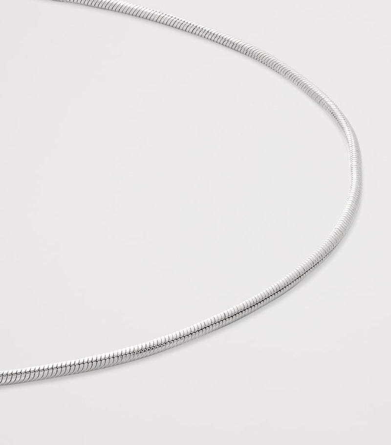 Monica Vinader sterling silver curb link chain necklace, UK version