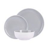 George Home Grey Two-Tone Stoneware Dinner Set General Household ASDA   