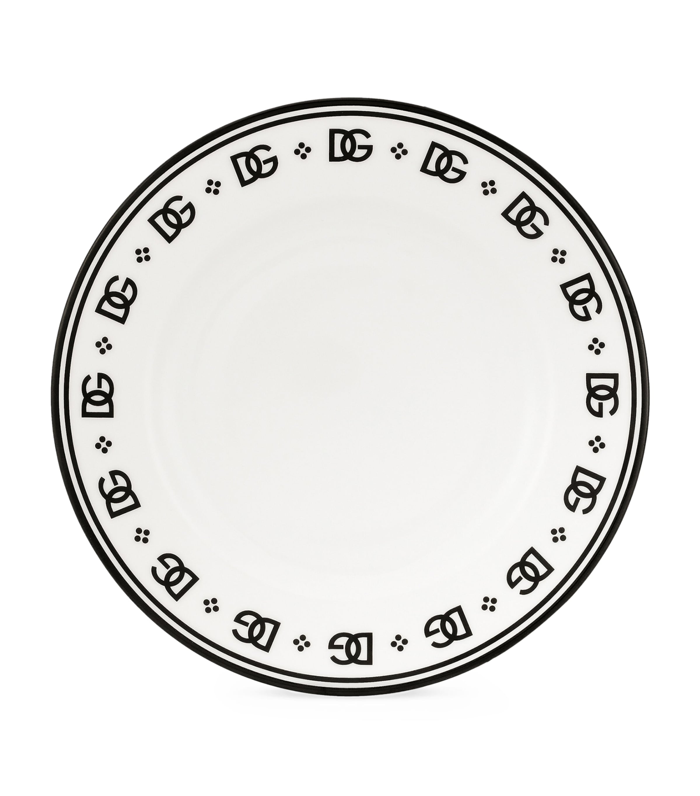 Dolce&Gabbana DG Logo Soup Plates, set of 2, 20cm - British product