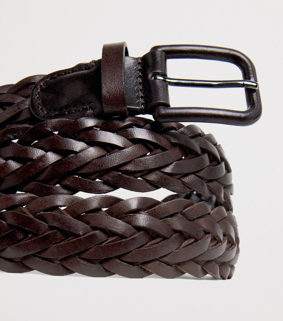 Giorgio Armani leather woven belt, imported from the UK