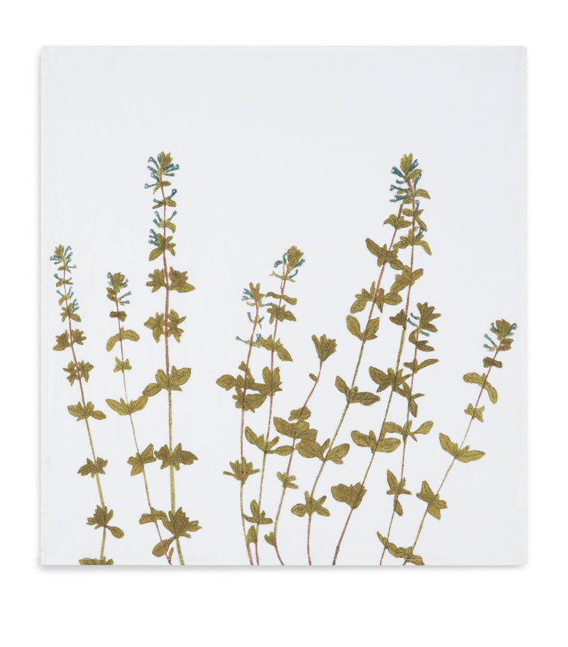 Summerill & Bishop gastronomic herb garden linen napkins 50cm x 50cm (British brand)
