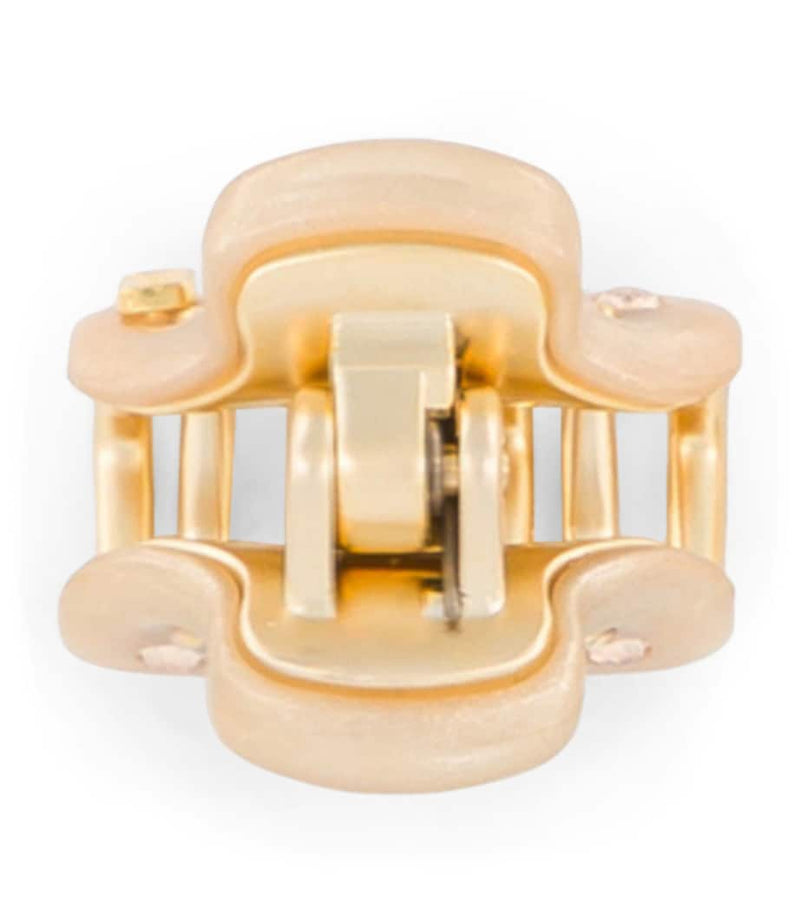 Alexandre de Paris gold-plated mini claw hair clip 1.8cm, UK version