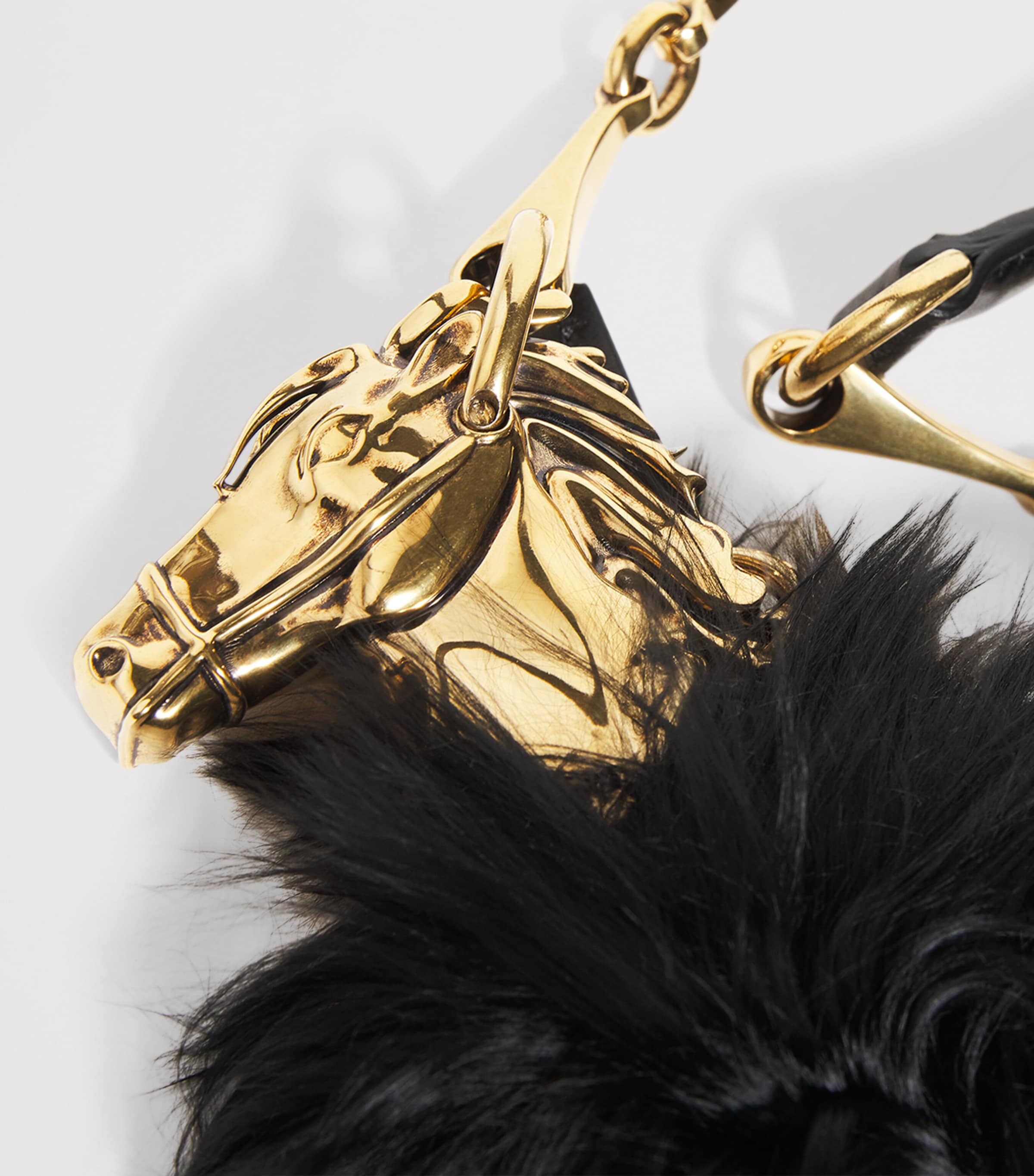 Chloé black feather crescent shoulder bag - British product