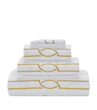 Abyss & Habidecor hand towel with gold-tone edging 55cm x 100cm - British product