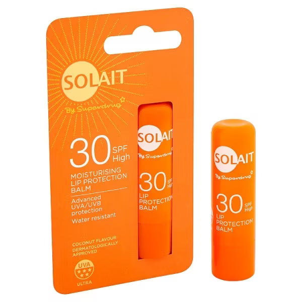 Solait sun protection lip balm SPF30 4.8g (British brand)