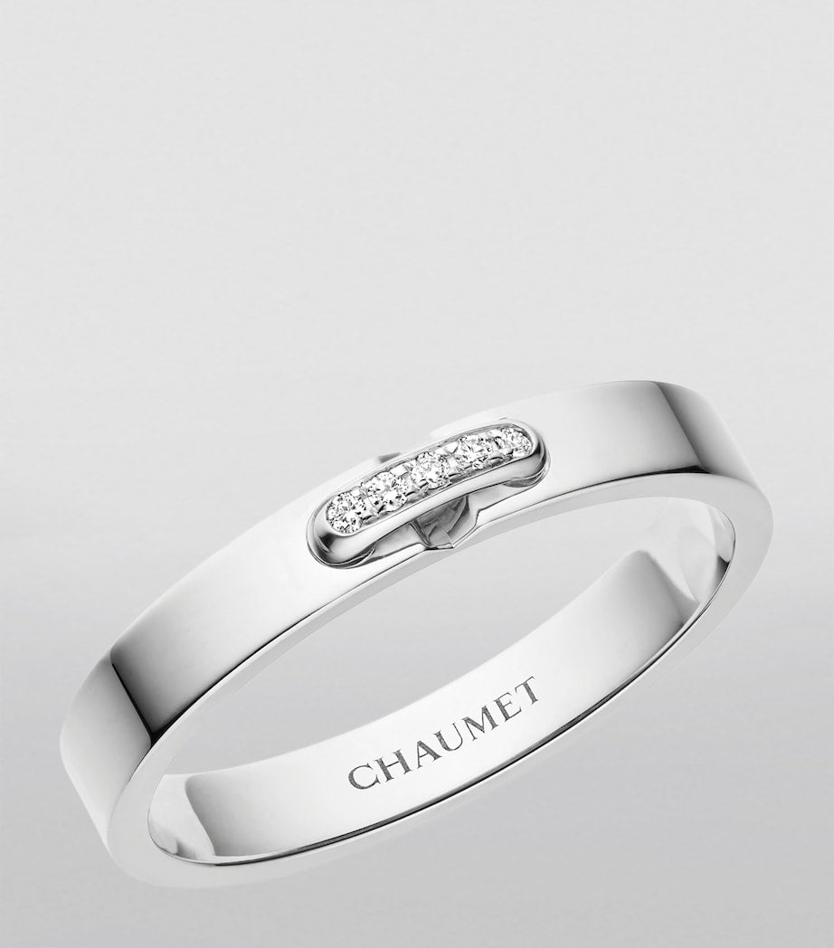 Chaumet Liens Évidence platinum diamond wedding ring (British brand)