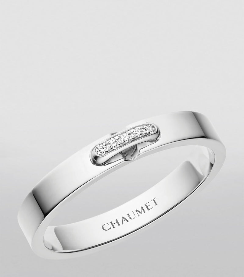 Chaumet Liens Évidence platinum diamond wedding ring (British brand)
