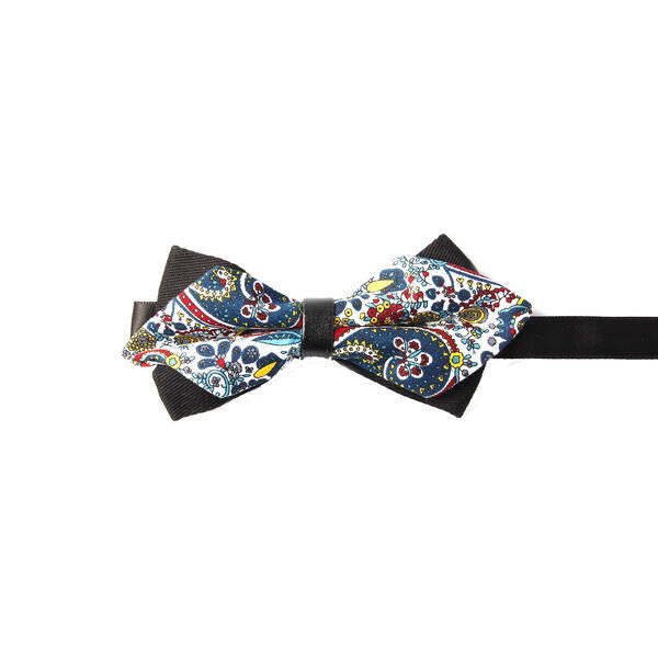 SVNX Pasley bow tie multi navy, imported from the UK