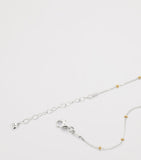 Monica Vinader mixed metal beaded chain bracelet (British brand)
