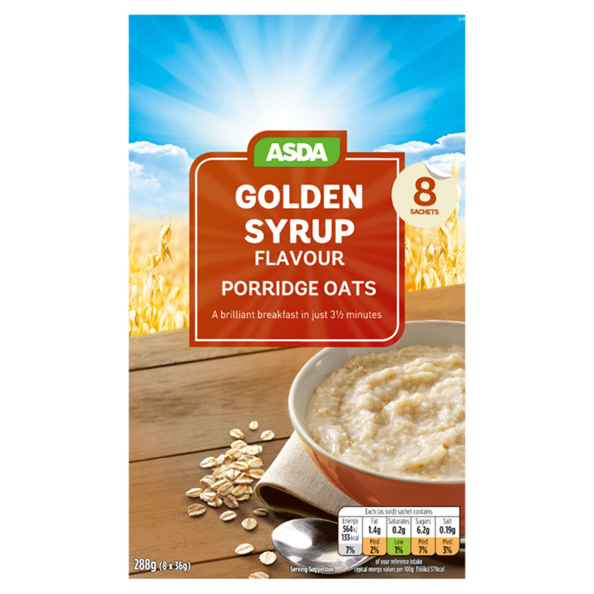 ASDA Golden Syrup Flavour Porridge Oats GOODS ASDA   