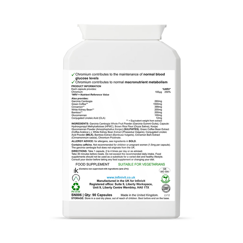 InfiniVit Garcinia Cambogia Plus 90 capsules (British brand)