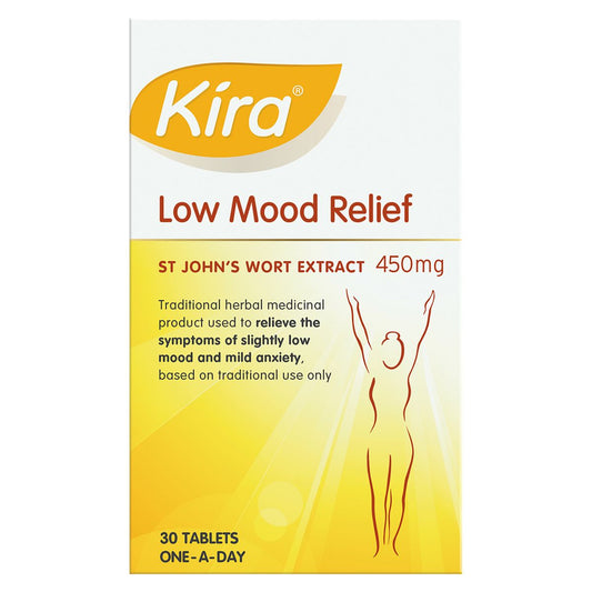 Kira Low Mood Relief St John's Wort Extract Tablets - 30 x 450mg Vitamins, Minerals & Supplements Boots   
