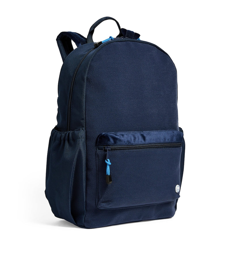Becco Bags large backpack with custom patch attachments (British brand)