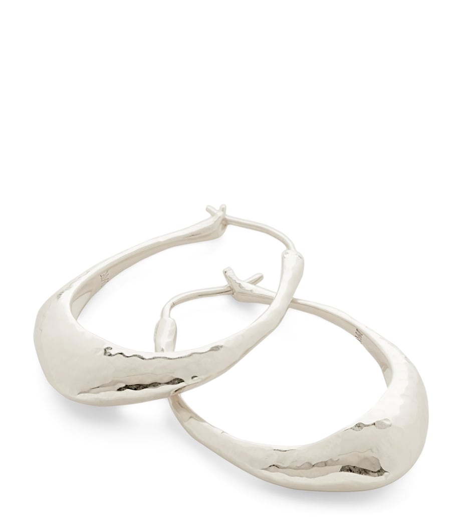 Monica Vinader medium sterling silver Deia earrings (British brand)