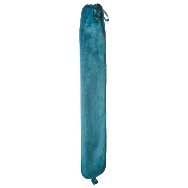 Aroma Home long hot water bottle in teal velvet (British brand)