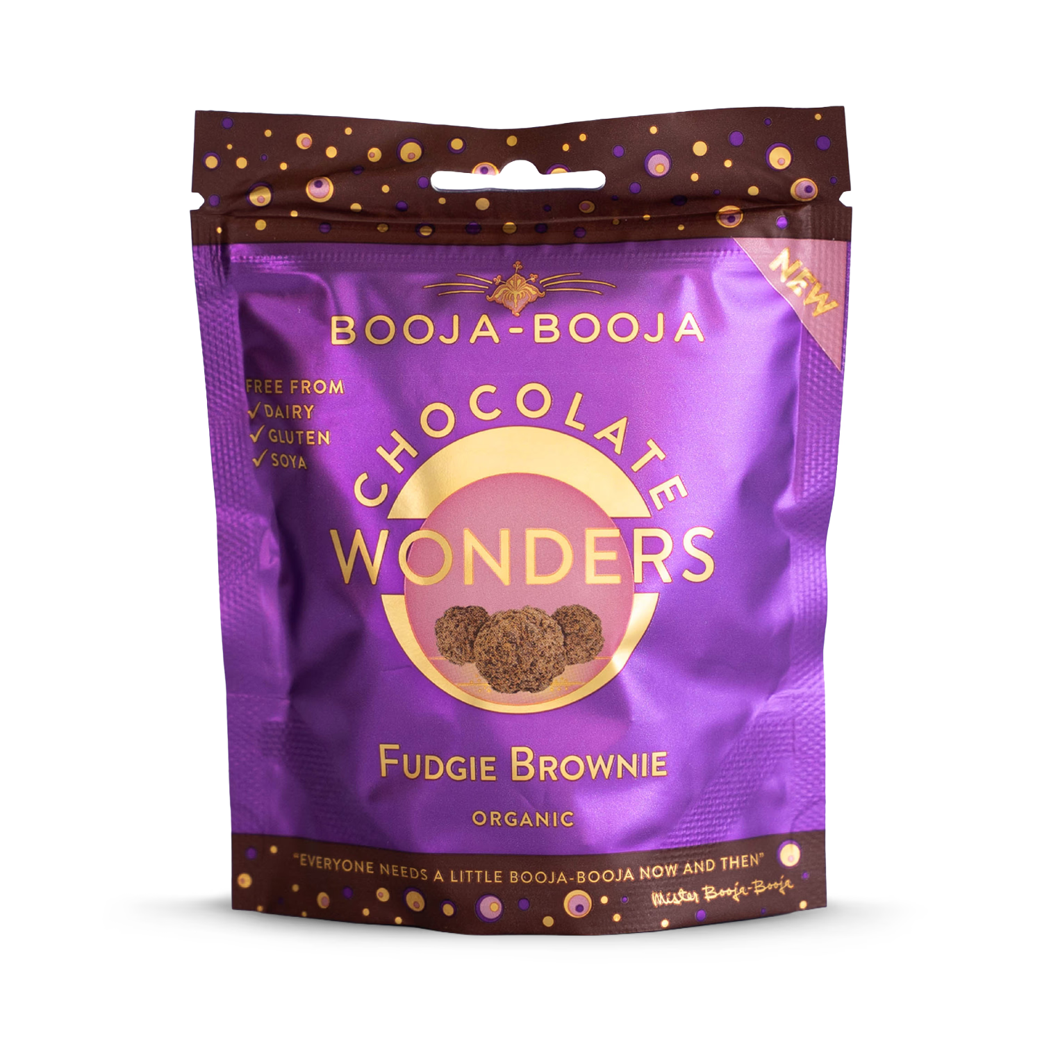 Booja Booja Chocolate Wonders fudge brownie 65g (British brand)