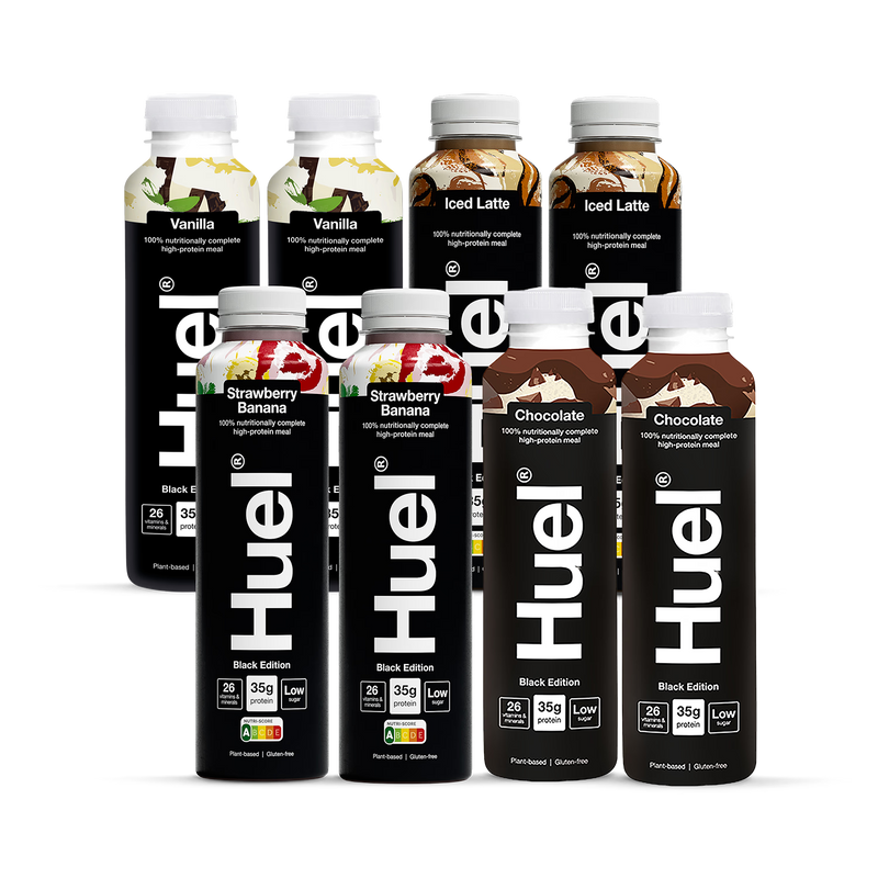 Huel Black Edition variety pack 8x500ml - British product