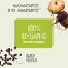 VitaBright black and yellow maca root capsules 180 capsules - British product