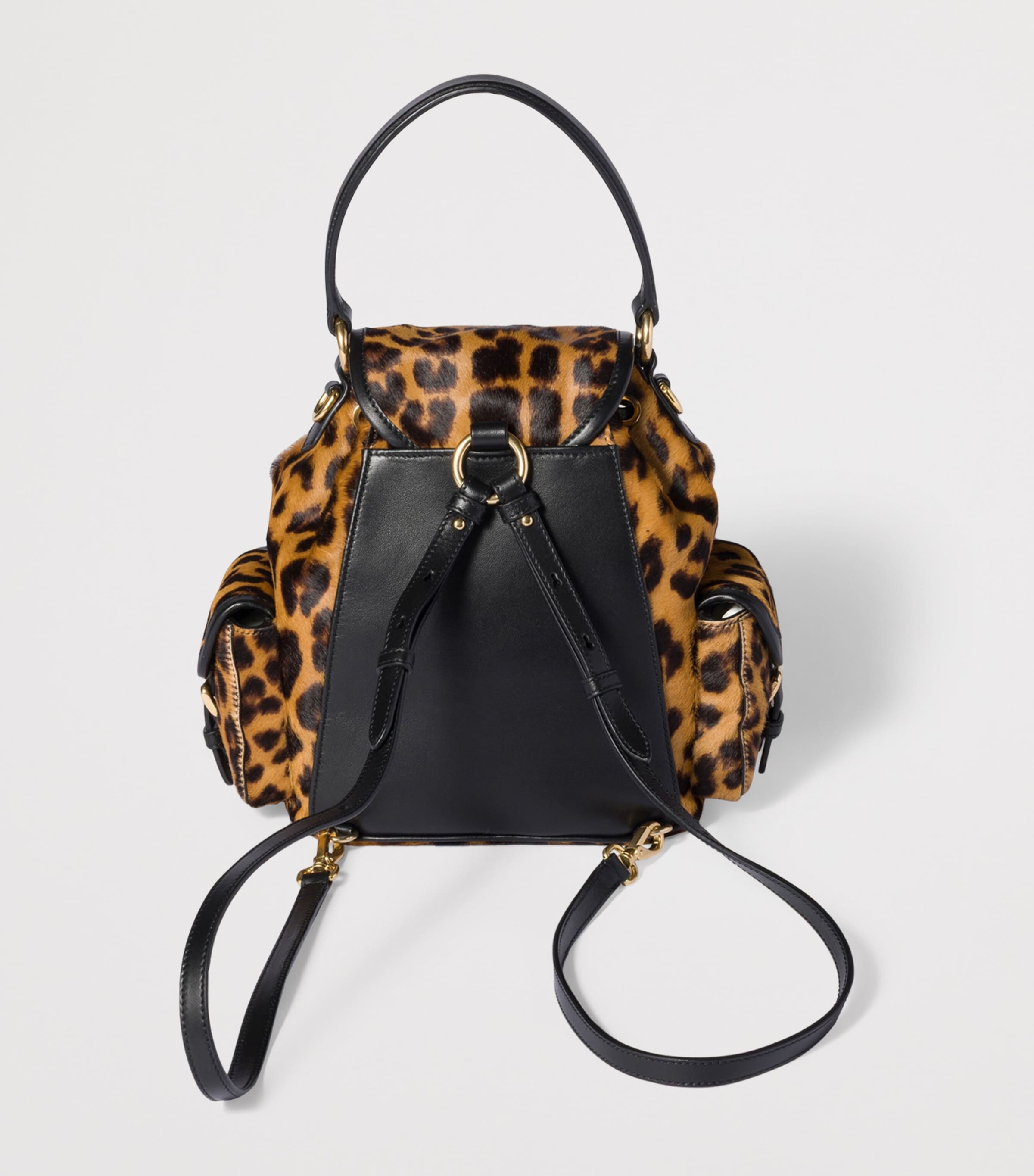 Miu Miu leopard calf hair backpack luxury accessory - British product