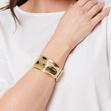Izabel London metallic statement bracelet, UK version