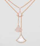 Bvlgari Divas' Dream necklace rose gold mother-of-pearl diamond, imported from the UK