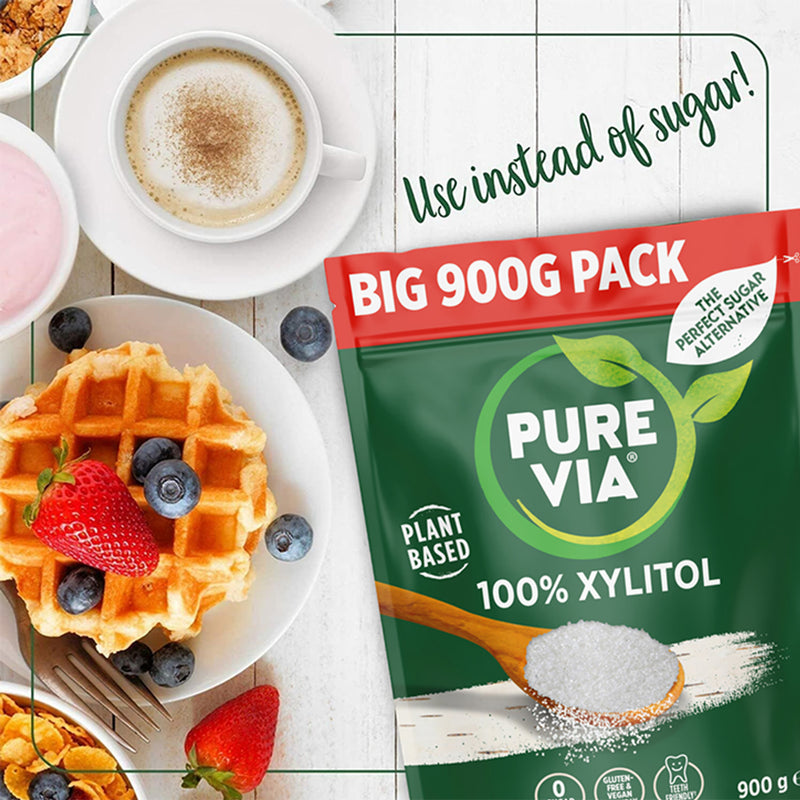 Pure Via 100% Xylitol sweetener 900g (British brand)
