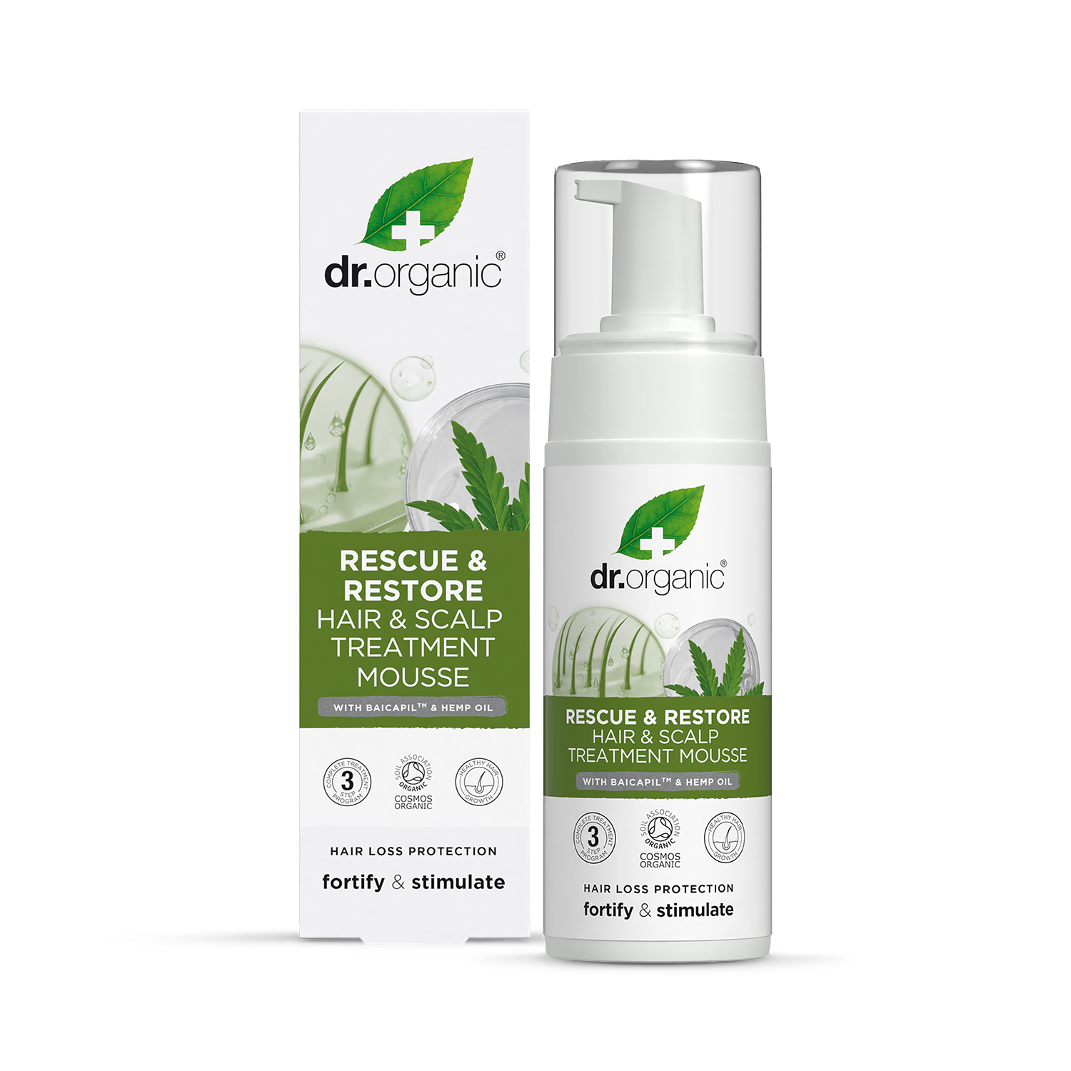 Dr Organic Rescue and Restore Treatment Mousse 150ml - British product