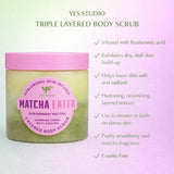 Yes Studio Strawberry Matcha body scrub 600g, imported from the UK