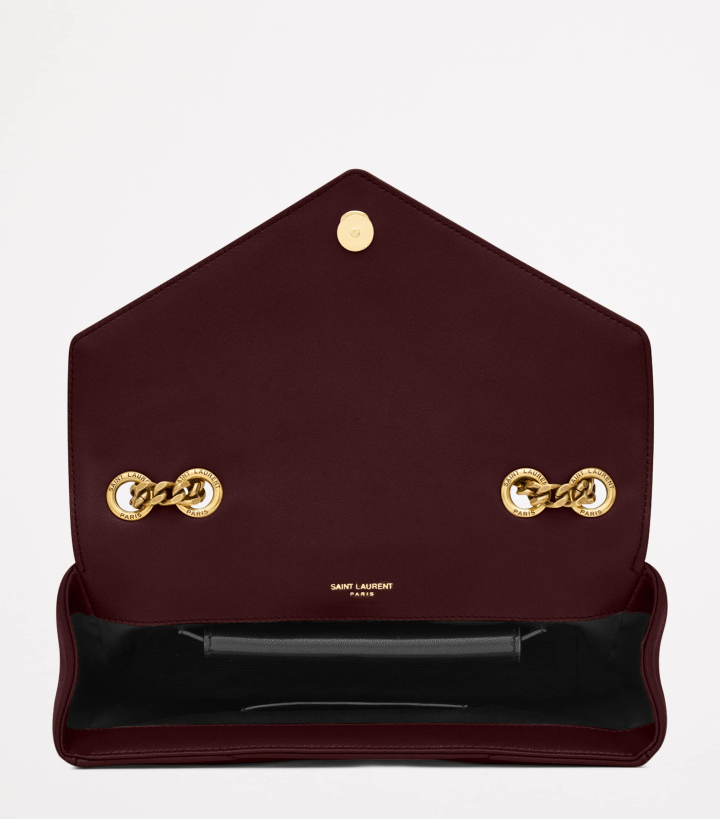 Saint Laurent small Loulou shoulder bag in padded matelassé leather, imported from the UK