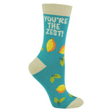 Miss Sparrow Womens Novelty Funny Fruit Socks 4-7 UK GOODS Superdrug Lemon (Turquoise)  