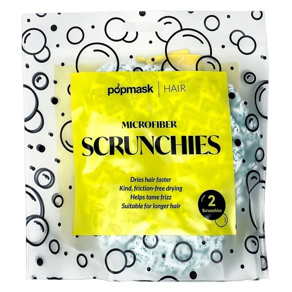 Popmask 2 Microfiber Hair Scrunchies - Green GOODS Superdrug   