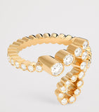Sophie Bille Brahe yellow gold diamond initial ring (British brand)