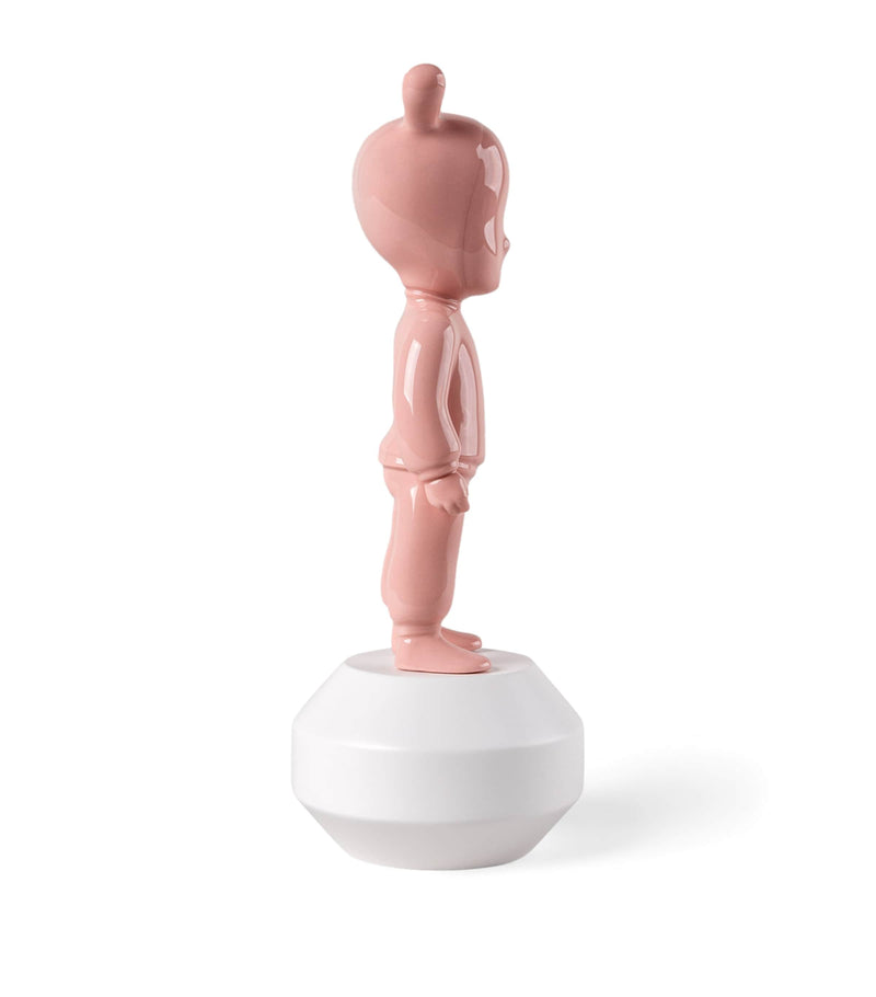 Lladró The Pink Guest small porcelain figurine, UK version