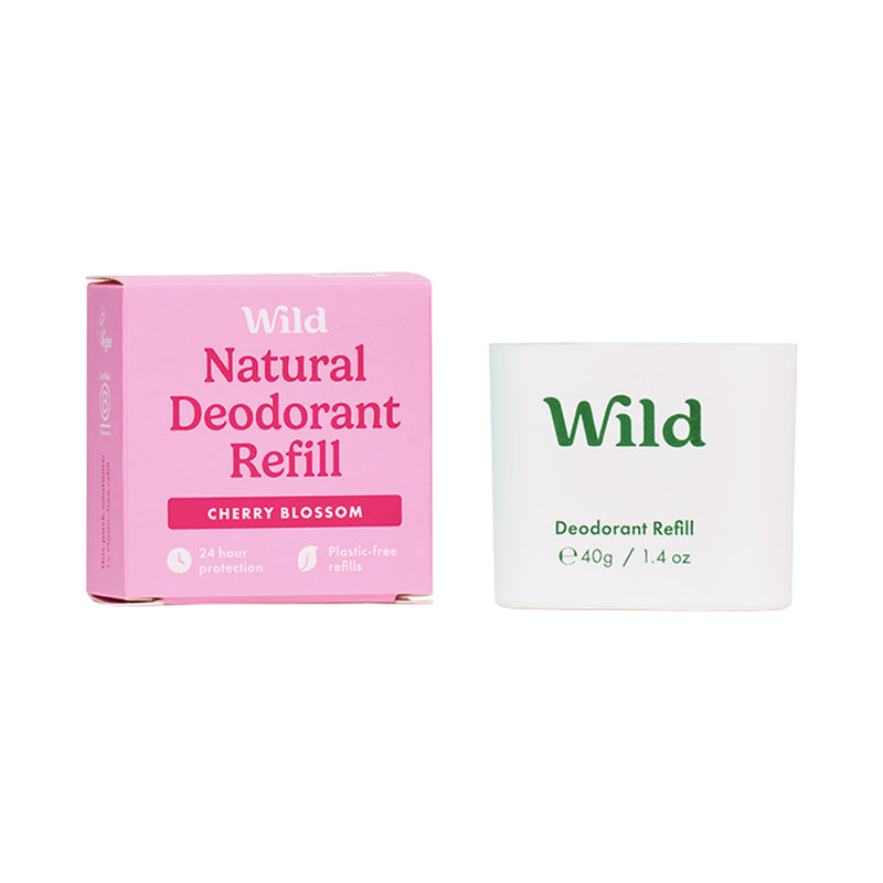 Wild deodorant refill Cherry Blossom 40g (British brand)