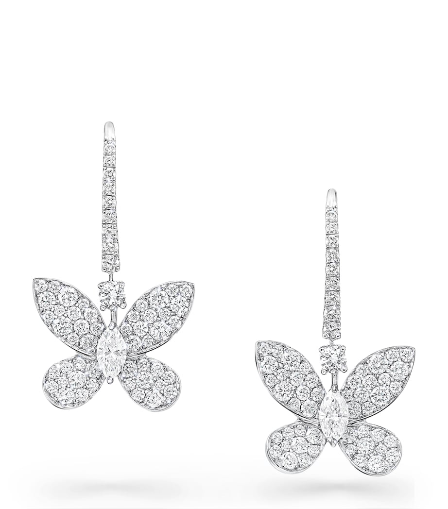 Graff butterfly drop earrings (British brand)