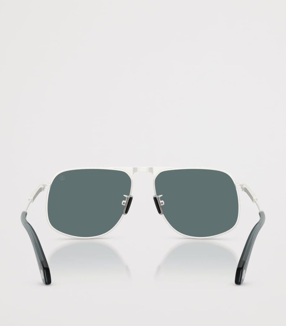 Moncler Vitessa pilot sunglasses metal frame (British brand)