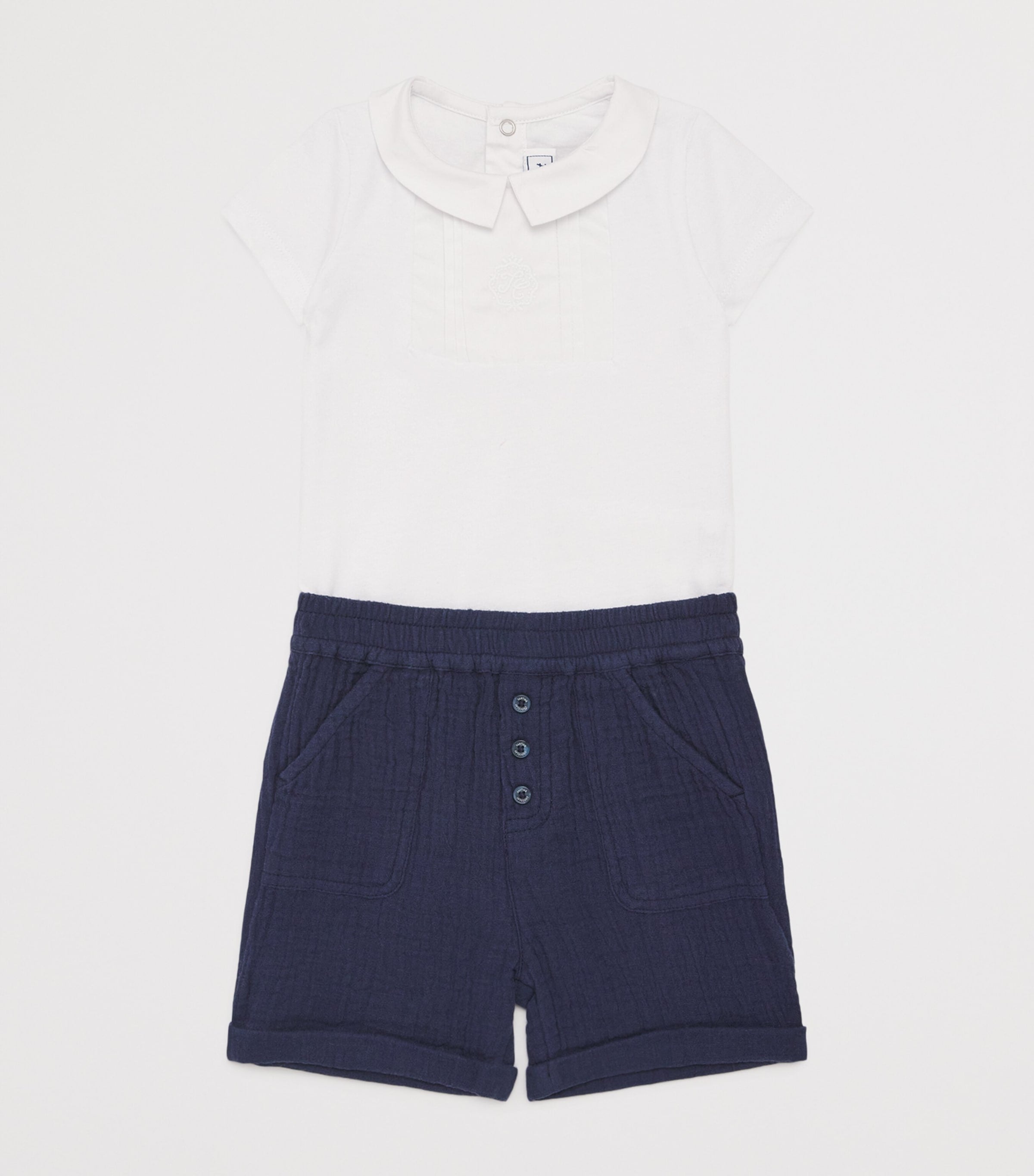 Tartine et Chocolat cotton frilled-collar bodysuit 3-36 months (British brand)