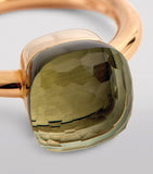 Pomellato Nudo Classic ring prasiolite 18k gold, UK version