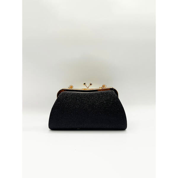 SVNX Glitter Metallic Fibre Clutch Bag, imported from the UK