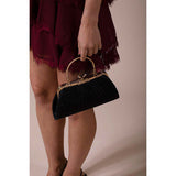 SVNX Glitter Metallic Fibre Clutch Bag, imported from the UK