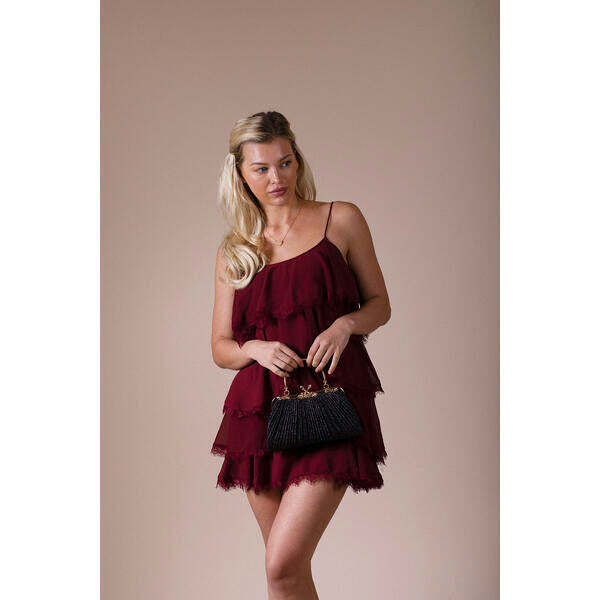 SVNX Glitter Metallic Fibre Clutch Bag, imported from the UK