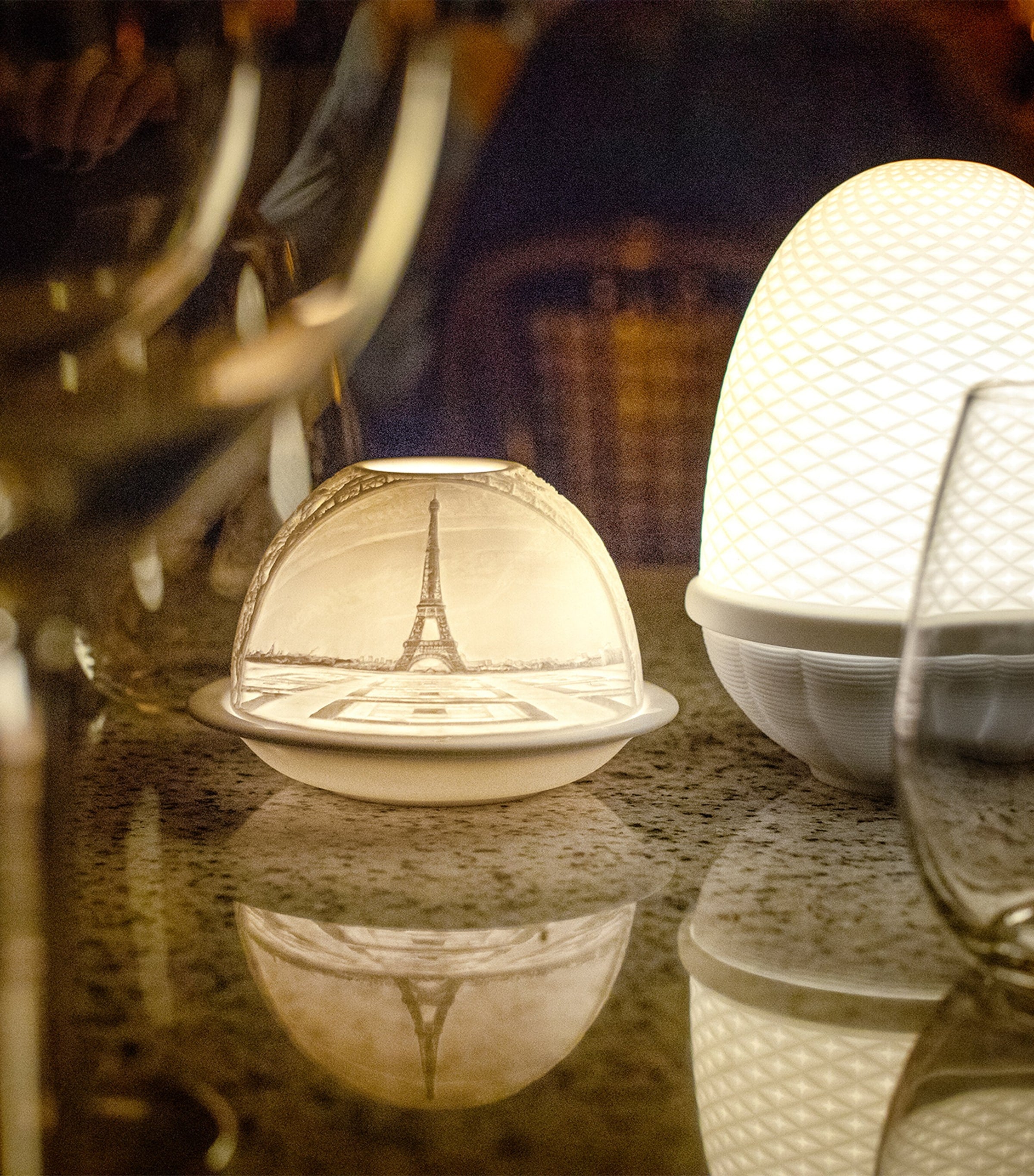 Bernardaud La Tour Eiffel LED Votive Light - British product