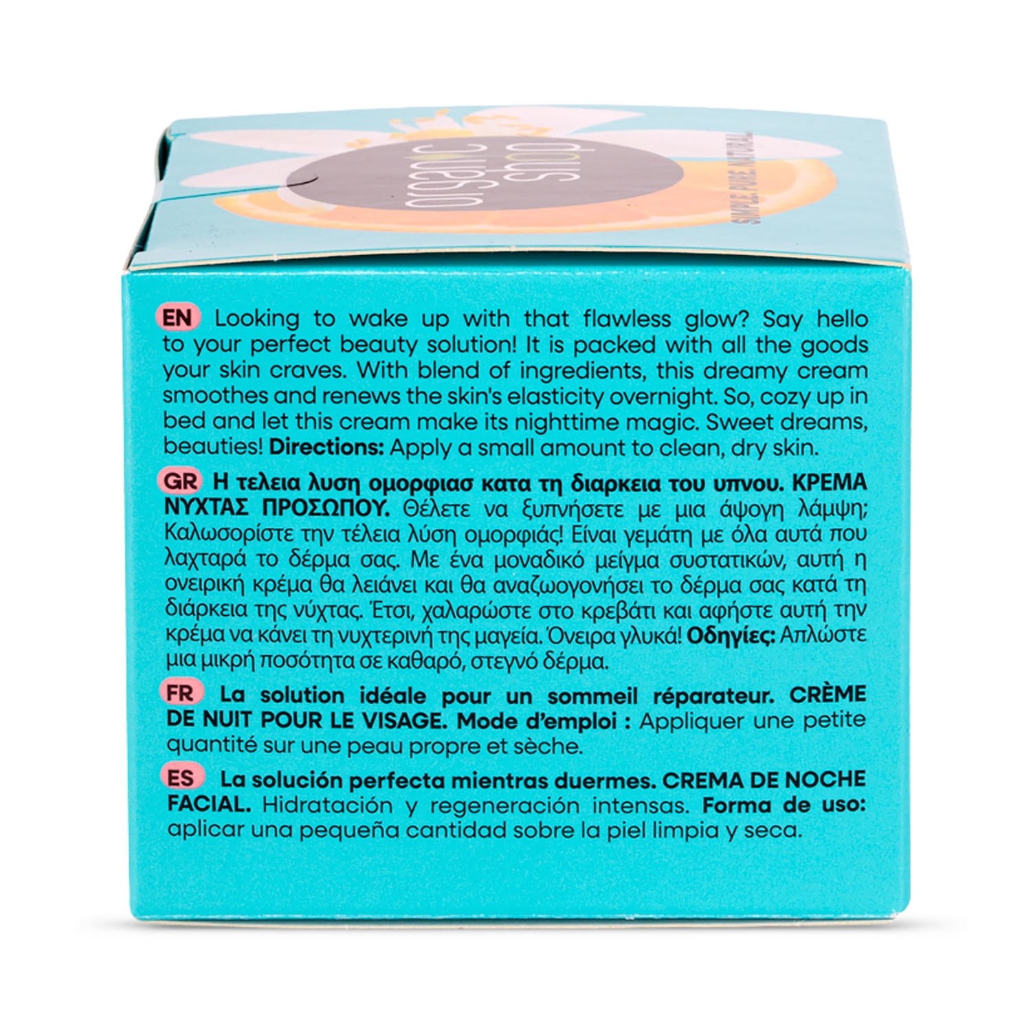 Organic Shop Orange Blossom night cream 50ml, UK version