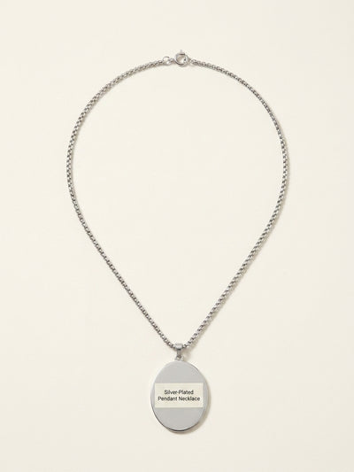 selfridges Prada Triangle-Logo Enamelled Metal Necklace- Buy online at McGrocer