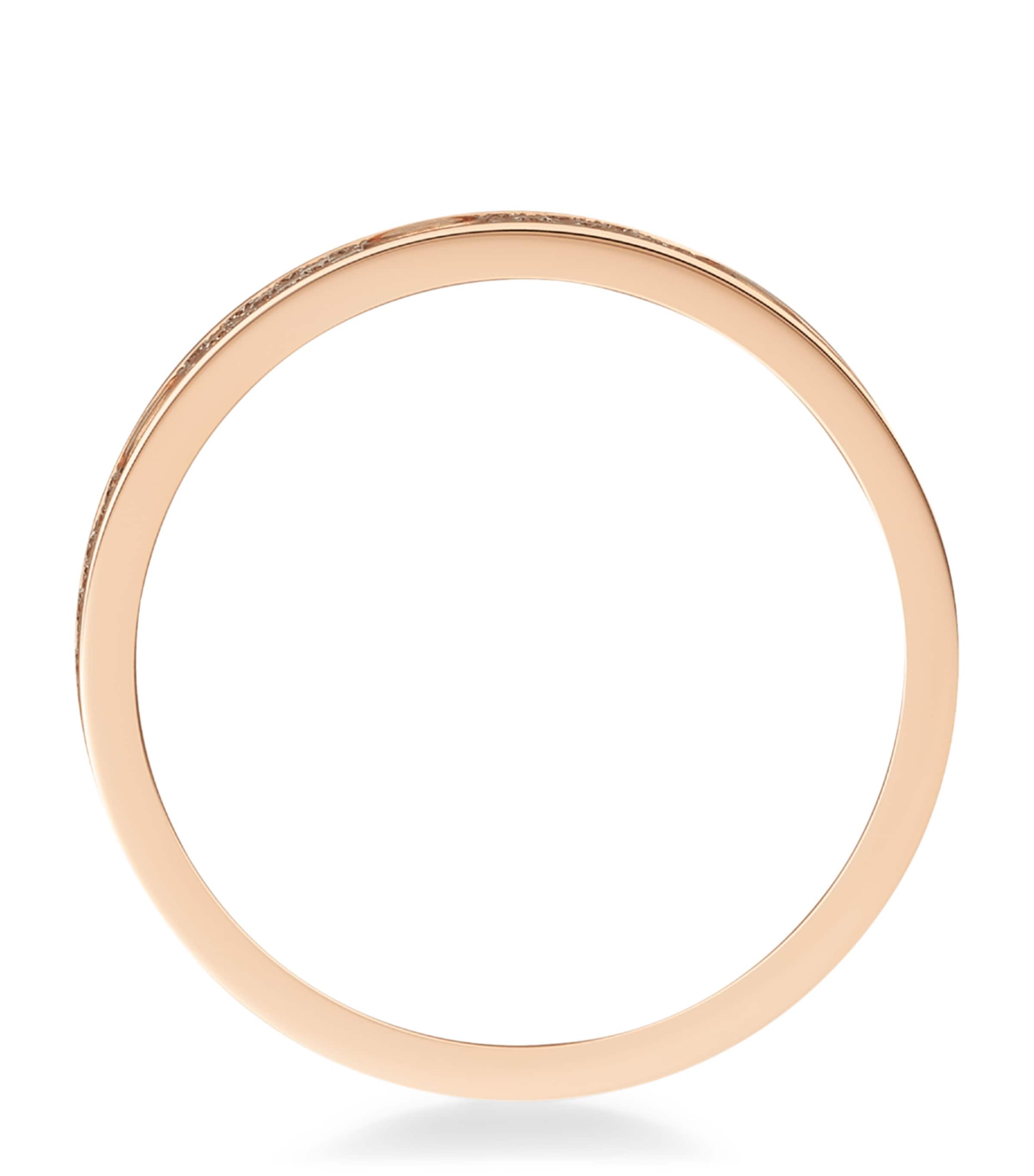 Cartier LOVE wedding band rose gold diamond pave (British brand)
